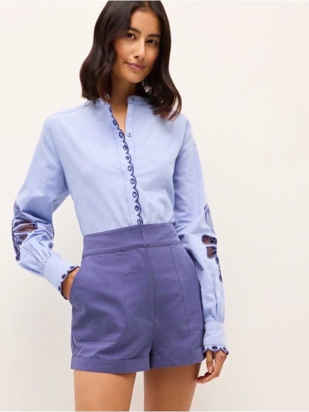Marie Oliver Ingram High-Waist Shorts